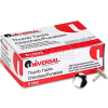 Universal® Thumb Tacks, Steel, Silver, 5/16", 100/Pack