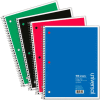 Universal® Wirebound Notebook, 8-1/2 x 11, College Ruled, 100 Sheets, Assorted Color Cover