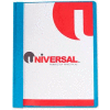 Clear Front Report Covers With Light Blue Leatherine Back Cover, 25 Per Box
