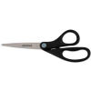Universal Economy Scissors, 8" Length, Straight Handle, Stainless Steel, Black