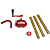 Groz 44052 Rotary Barrel Pump, Dual Direction, 3-piece Rigid Suction Tube, NBR Seals, 1-inch inlet