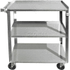 Update International BC-2415SS - Bus Cart, 27-1/2"L x 16-1/4"W x 32-1/8"H, Stainless Steel