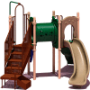 UPlay Today™ Deer Creek Commercial Playground Playset, Natural (Green, Tan, Brown)