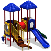 UPlay Today™ Signal Springs Commercial Playground Playset, Playful (Red, Yellow, Blue)