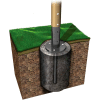 Inground Kit; for UPlay Today™ Carson's Canyon Commercial Playground Playset
