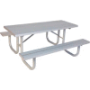 6' Extra Heavy Duty Table, Aluminum 72"L x 68"W
