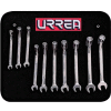 Urrea Flex Combination Metric Wrench Set, 1270HMF, 10 mm - 19 mm, 10 Piece Set