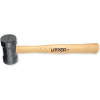 Urrea Rubber Head Mallet, 1368, 16-19/32" Long, 22 Oz Head, Oak Handle