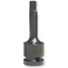 Urrea Metric Hex Tip Impact Socket, 7290-8M, 3/8" Drive, 2" Long, 8 mm Hex Tip