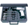Urrea Air Hammer Set W/5 Assorted Chisel Tips UP711K, 3200 BPM, 1/4" Air Intake NPT