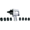 Urrea Extra Heavy Duty Twin Hammer Pistol Grip Impact Wrench Set UP776K, 3/4" Drive, 5500 RPM