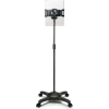 Aidata US-5123RB Universal Tablet Mobile ViewStand with Locking Casters, Black
