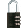 ABUS Anodized Aluminum Resettable 3-Dial Combination Lock 145/30 C - Black - Pkg Qty 6