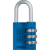 ABUS Anodized Aluminum Resettable 3-Dial Combination Lock 145/30 C - Blue - Pkg Qty 6