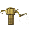 1" Brass Type C Coupler with Hose Shank