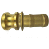 2" Brass Type E Adapter with Hose Shank