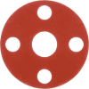 Full Face Silicone Flange Gasket for 5" Pipe-1/16" Thick - Class 150