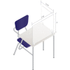 Plastic Dividers With Round Edge For Rectangular Desk 2 Sided, Mountable, Clear, PD-CRD-11 - Pkg Qty 8