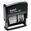 U.S. Stamp & Sign Trodat® Self-inking Message/Date Stamp, 12 Phrases, 3/8" x 2", Black