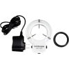 AmScope LED-144S LED Adjustable Compact Microscope Ring Light with Adapter
