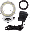 AmScope LED-144W-ZK White Adjustable 144-LED Ring Light Illuminator For Stereo Microscope