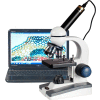 AmScope M150C-E5 40X-1000X LED Coarse & Fine Focus Science Student Microscope with 5MP USB Camera