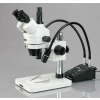 AmScope SM-1TSW2-L6W-10M 3.5-225X Zoom Stereo Microscope with LED Gooseneck Lights & 10MP Camera