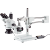 AmScope SM-4TZ-144A 3.5X-90X Trinocular Stereo Microscope with 4-Zone 144-LED Ring Light