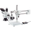 AmScope SM-4TZ-144A 3.5X-90X Trinocular Stereo Microscope with 4-Zone 144-LED Ring Light