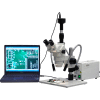 AmScope ZM-1TW3-FOD-M 2X-225X Trinocular Stereo Zoom Microscope with Large Stand & 1.3MP Camera