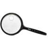 Sparco™ Hand-Held Magnifier, 2X Magnification with 4X Inset, 3.5" Diameter Lens, Acrylic