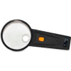 Sparco™ Illuminated Magnifier, 2X Magnification with 4X Inset, 3" Diameter Lens, Acrylic