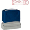 Sparco™ Pre-Inked Message Stamp, PAID, 1-3/4" x 5/8", Red
