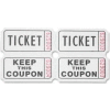 Sparco™ Double Roll Ticket, White, 2000/Roll