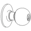 Ultra Hardware Bar Panic Entry Knob - Stainless Steel