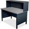 Marvel® Mailroom Utility Table, Riser, 52"H x 48"W, Black