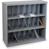 Marvel® Vertical Sorter with 21 Pockets, 40"H x 48"W, Slate Gray