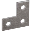 Unistrut 1-5/8" Flat Angle Plate P1036eg, 3 Hole, Electro-Galvanized - Pkg Qty 50