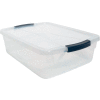 United Solutions Cleverstore Clear Latching Storage Tote w/Lid 16 Quart 16-7/8 x 13-3/8 x 5-1/2 - Pkg Qty 8