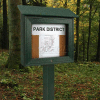 United Visual Products 4"W x 4"D x 96"H Single Woodland Green Post and Hardware