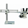 Luxo System 273 Binocular Microscope, Dual Boom Stand, Fluorescent Ring Light, 7X-45X