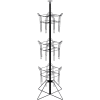 Rotating Literature Display w/ 12 Standard Wire Pockets and Wire Base, Black