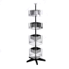 Rotating Literature Display w/ 8 Full Size & 16 Brochure-Sized Clear Pockets