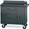 Vari-Tuff F81835A6 Mobile Utility Cabinet with 4 Drawers & 1 Door - 36'' W x 21''D x 34''H