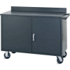 Vari-Tuff F81838A3 Mobile Utility Cabinet with 2 Doors & 1 full-length shelf 36"W x 21"D x 34''H