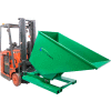 Valley Craft® Hydraulic Powered Self-Dumping Hopper, 1 Cu. Yd., 2,000 Lb. Cap., Green