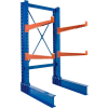 Cantilever Rack MD Single Sided Unit, 8'H x 24" Arms, 5,300 lb Cap. Baked Enamel