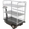 3 Shelf Battery Powered Traction Drive Platform Truck 500 Lb. Cap.