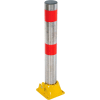 Fold-Down Bollard, 4-1/4" Diameter, 35-1/2" Ext. Height, Stainless Steel