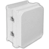 Vynckier RVJ1210NHWLL2 RVJ 12" X 10" Non-Metallic Enclosure/Raised Cover/2 Twist Latch